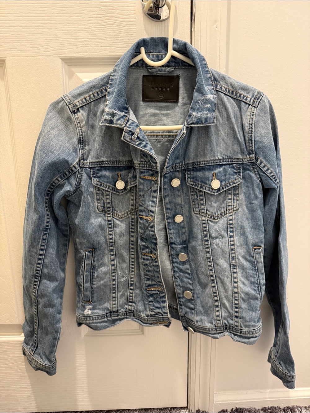 Blank NYC Light Wash Denim Jacket - Women. Size xs